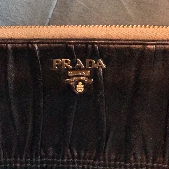 Prada Black Napa Gaifre Long Wallet - Picture 2 of 15